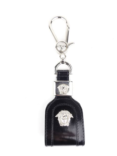 Versace Leather Medusa Head Keychain (VES138875)